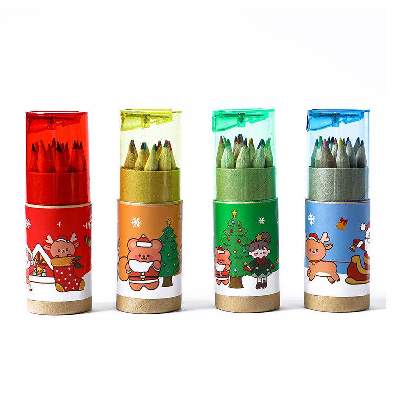 Lot de 12 Crayons de Couleur - Cadeaux de Noël & Prix pour Élèves du Primaire