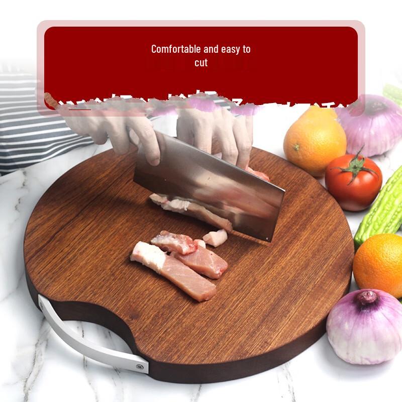 

LISM Wenge Wood Round Cutting Board