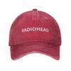 Radioheads Unisex Women Baseball Cap  Distressed Cotton Hats Cap Vintage Outdoor Activities  Adjustable Snapback Hat
