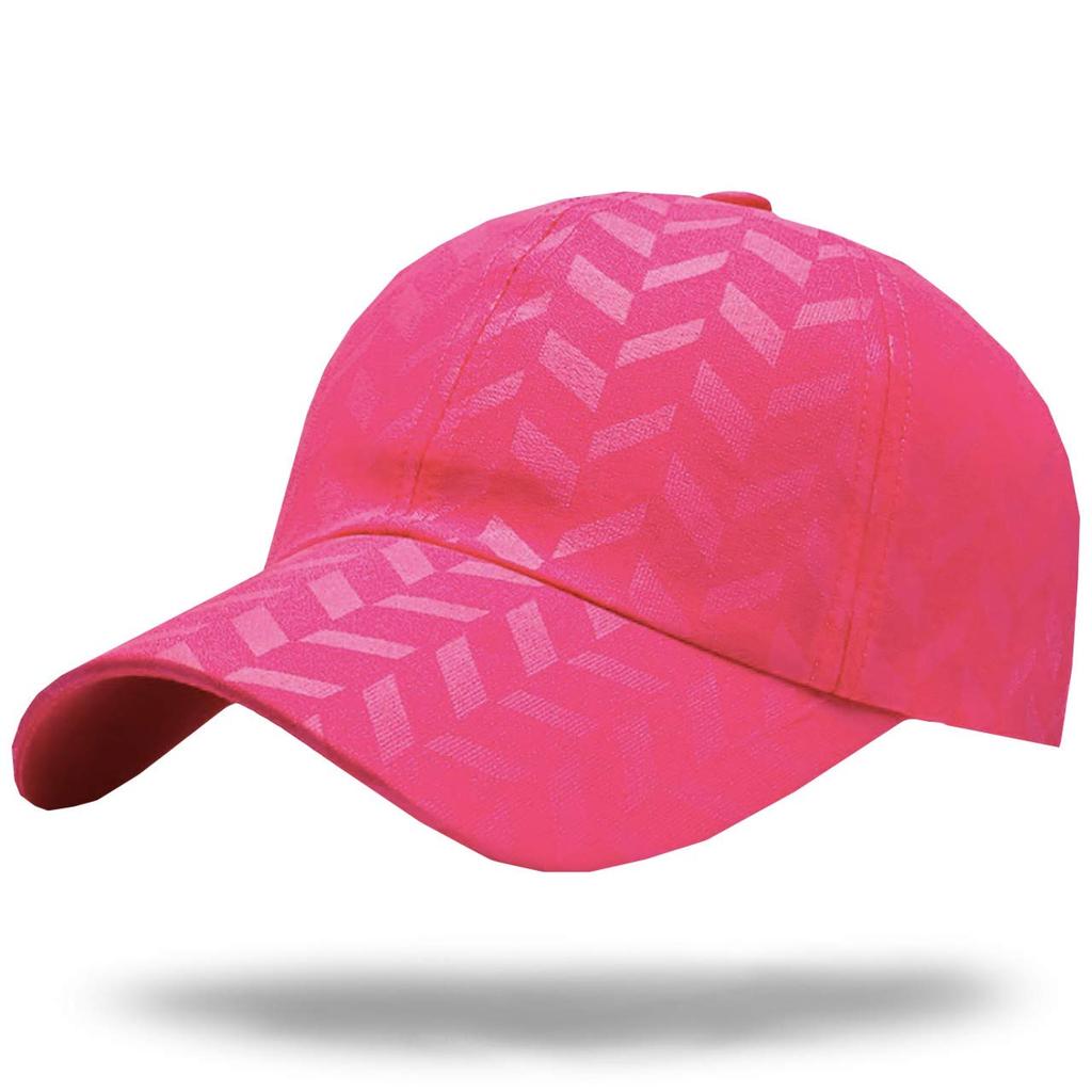 WHITE FANG Hat Wave Mesh Cap Golf Outdoor Sports Men Women CA209 (03 Pink)