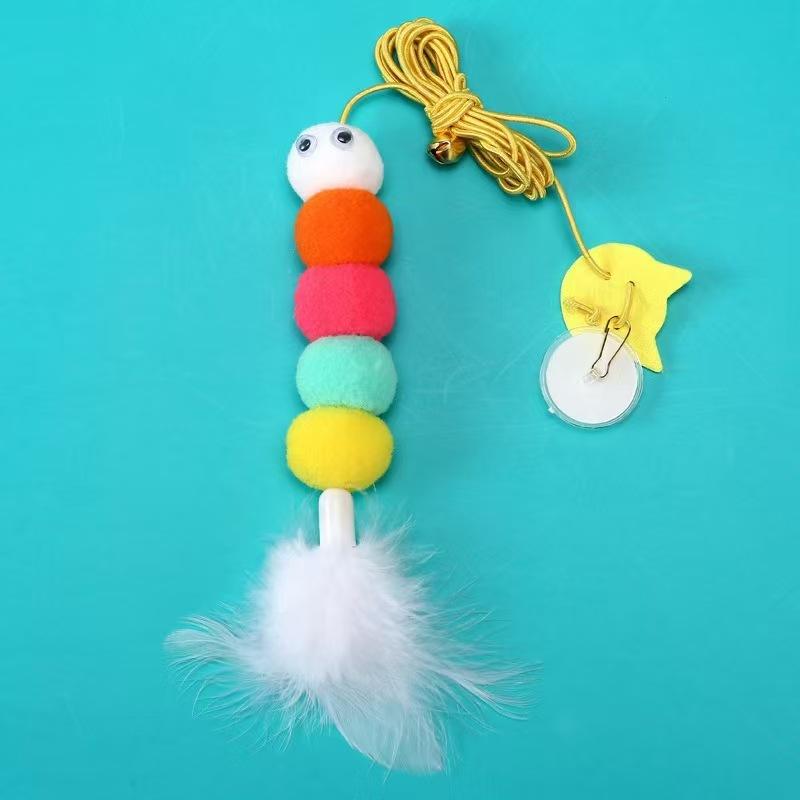 1pc Katten Spullen Door Hanging Elastic Rope Cat Toy Pet Toy Cat Interactive Self-Hilarious Toy Swing Toy Cat
