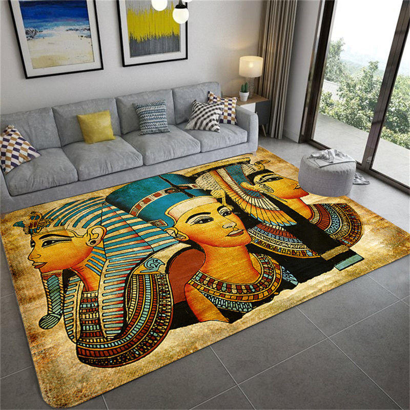 

Oude Egypte Cultuur Gedrukt Vloermat Woonkamer Винтажный декор Tapijt Slaapkamer Vloerkleed Deur Mat Home Decor 80x120cm