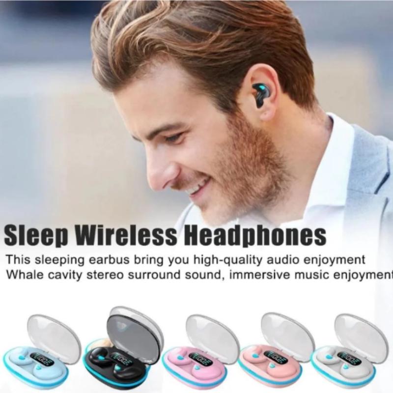 Mini Wireless Bluetooth Earphones With Free Freebie Bt5.3 Sleeping Earbuds Stereo Sport Headset