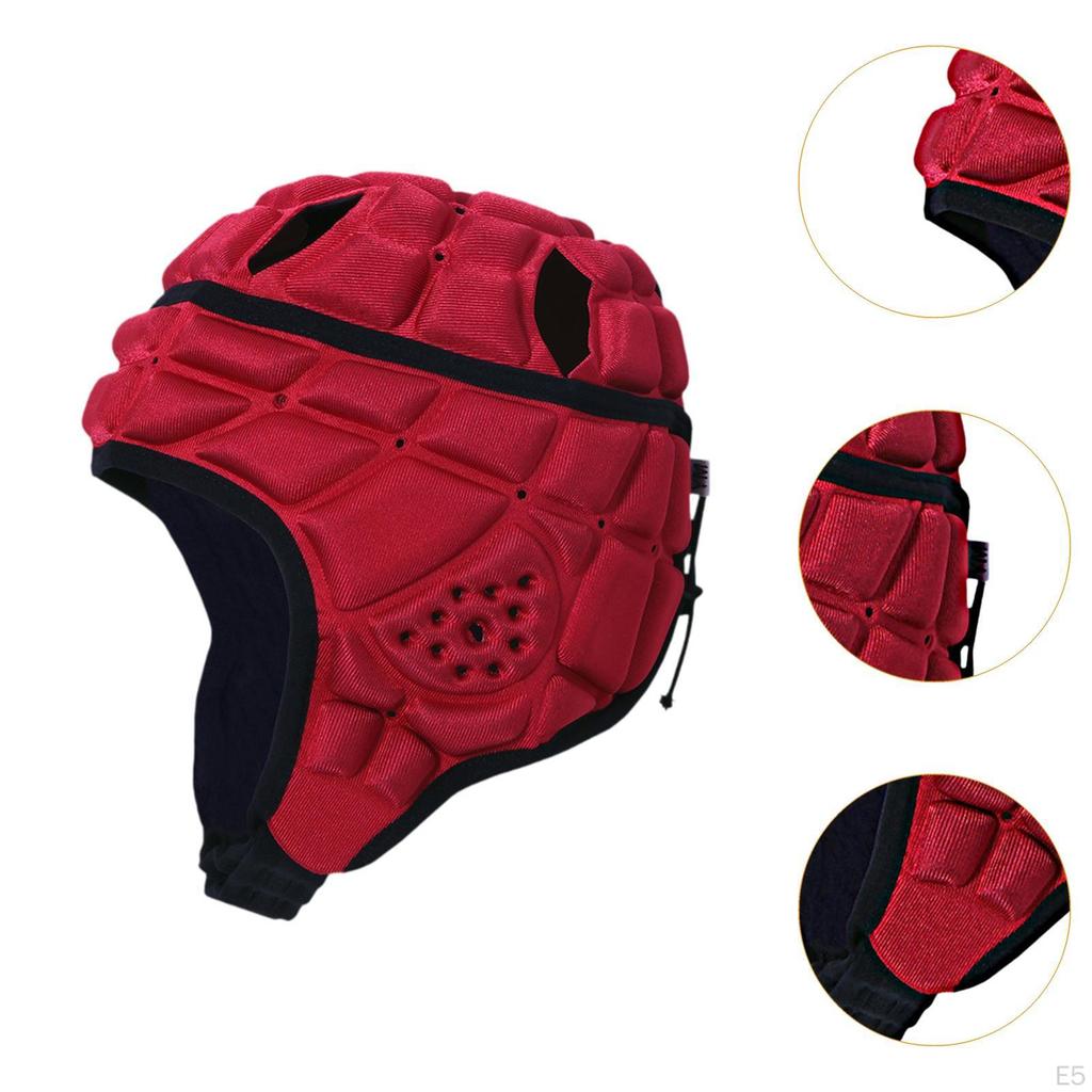 Rugby Helmet Head Protector Soft Headgear for Sports Baseball Soccer