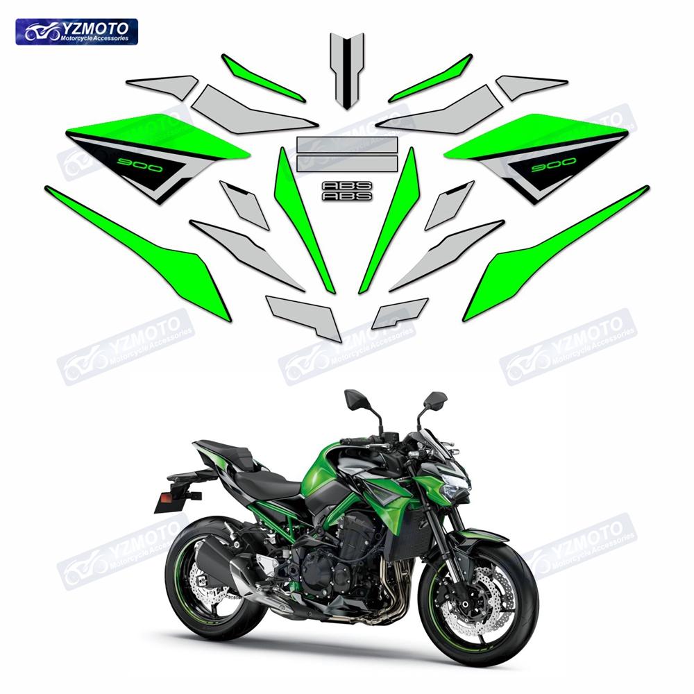 For Z900 Z900SE Z900F ZR900F 2021 2022 2023 2024 Motorcycle Full Set Fairing Sticker Motorbike Reflective Decal Stickers Kit