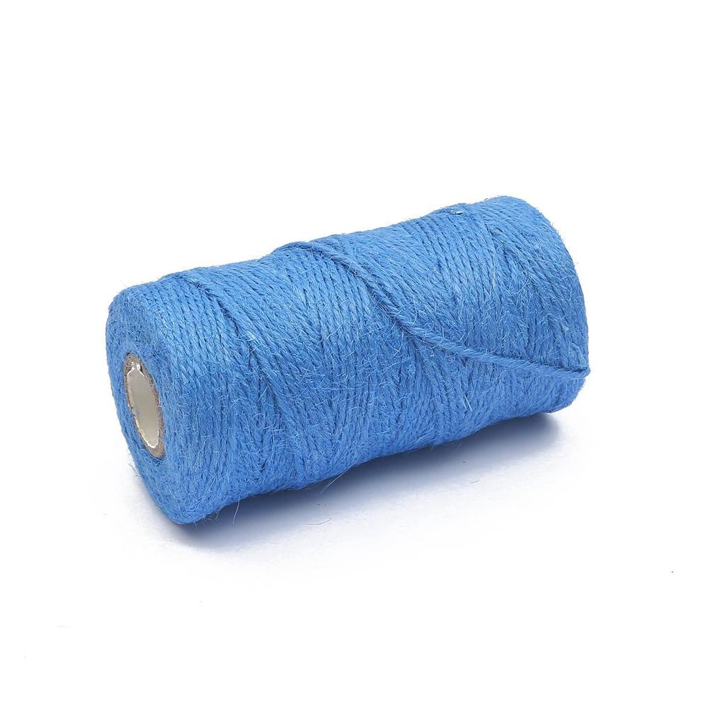 100M/Roll 2mm Natural Burlap Hessian Jute Twine Cord Rope String Gift Packing Strings Christmas Event & Party Supplies DIY Decor