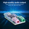 CM108 USB Drive Free Sound Card 3.5mm Headphone Mic Jack Sound Card Module External Sound Card Chip Board for Laptop Computer
