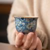 Ceramic Flower Teacups Household Ceramic Tea Cups Personal Use Teacups Kung Fu Tea Set