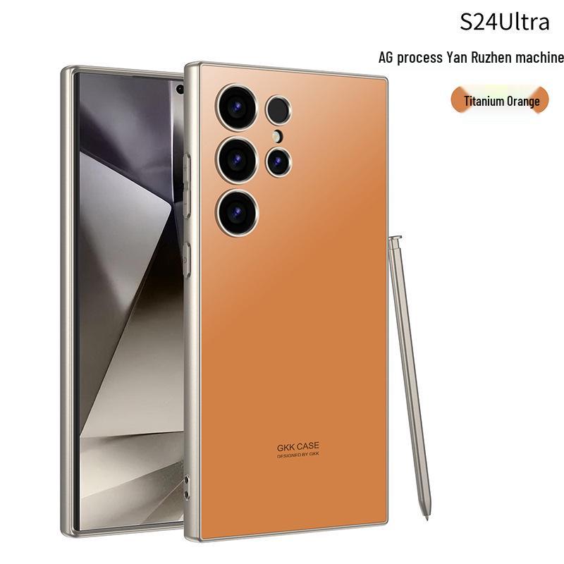 

Стильный AG-кейс с ощущением кожи для Samsung S24 Ultra Защитная крышка SM-S24Ultra [Single Case]