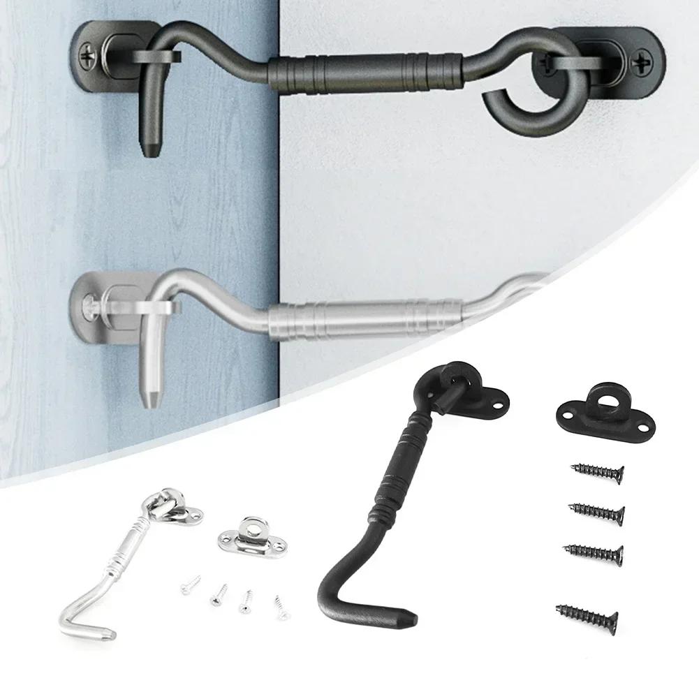 Stainless Steel Cabin Hook Eye Shed Gate Door Latch Holder Window Hook Lock And Eye Latch Lock Shed Gate Lock Hook Hardware