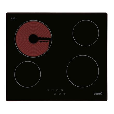 CATA | Hob | TN 604/B | Vitroceramic | Number of Burners/cooking Zones 4 | Touch | Black | Display