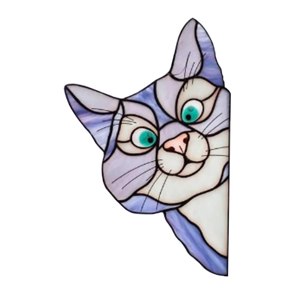 1 Stück Haushaltstiere Katzen und Hunde Aufkleber Tür- und Fensterscheiben Autoglas Dekoration Aufkleber Feiertagsparty Dekorationen