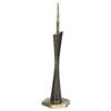Popular Canton Tower Model Delicate  Work Small Waist  Vintage Office Decoration( bronze)