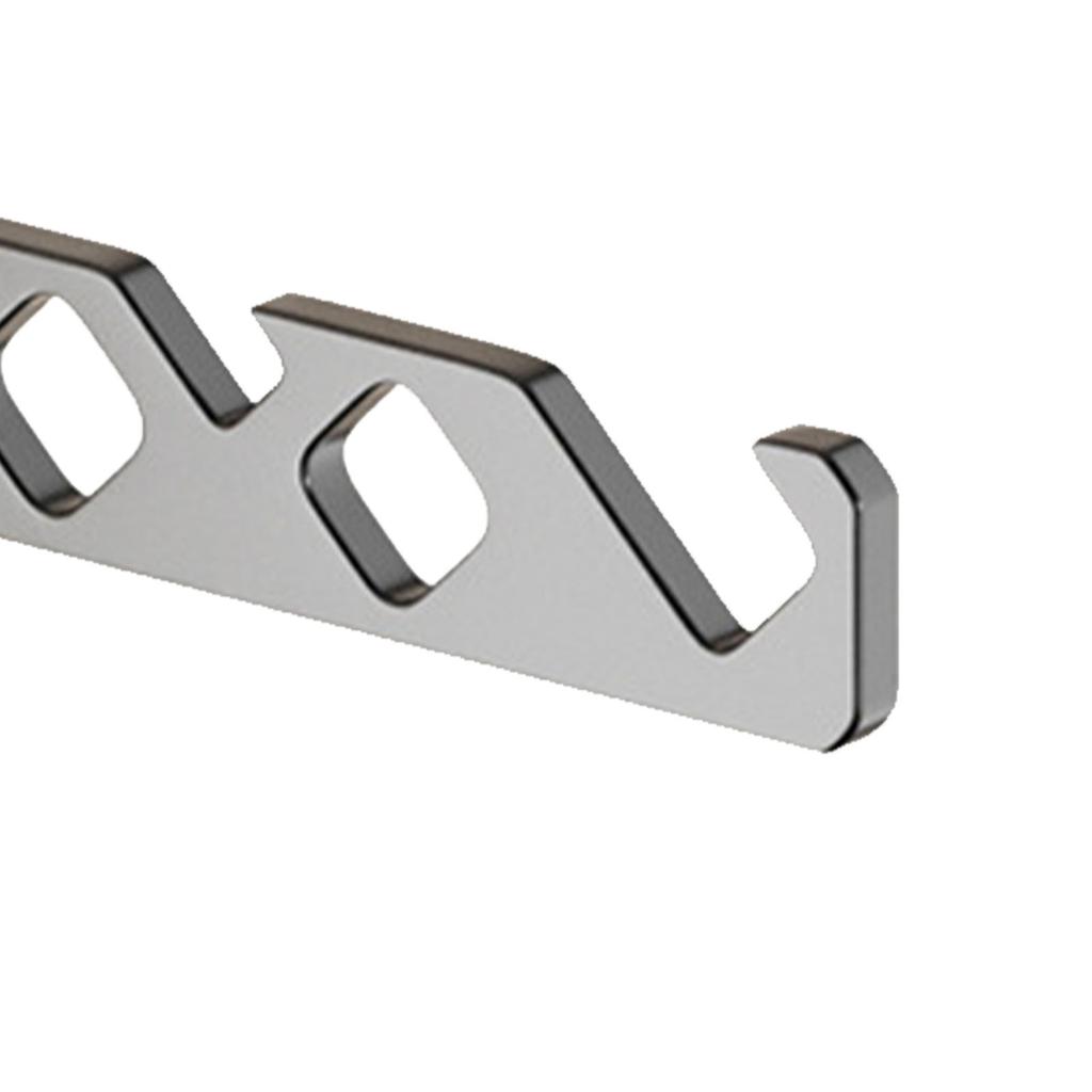 Home Folding Coat Drying Hook Anti Slip Aluminium Alloy Retractable Wall Mounted Hanger Rack