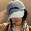 Denim Baseball Hat for Women Korean Style Versatile Wide Hat Showing Face Small Duckling Hat Japanese Soft Top Big Head Surround Hat