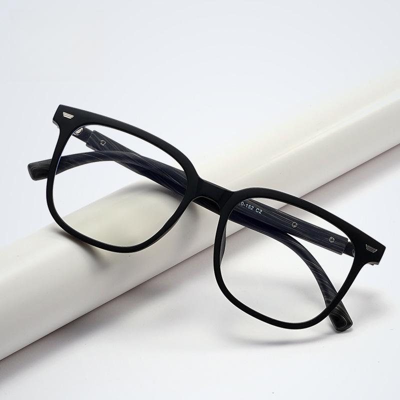2026 New Imitation Wood Grain Ultra light TR90 Fashionable Men Retro Eyeglass frame Casual  Prescription Optical Women's Glasses