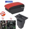 For Peugeot 206 Armrest box For Peugeot 206 207 CC Cabrio Armrest Box Central storage Box Retrofit Interior  Car Accessories