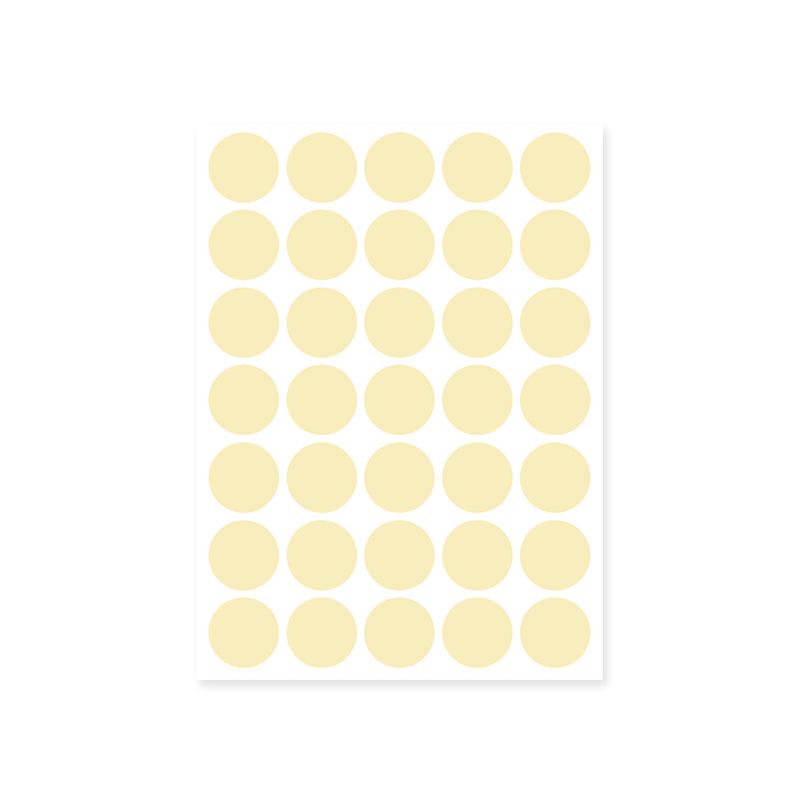 

Colorful A5 Dot Stickers: Blank Round Adhesive Labels for Handwriting, Classification, and Sealing