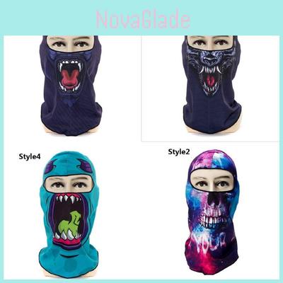 Elegante Máscara de Ciclismo Cortavientos y Cálida Unisex Máscara de Esquí con Estampados Únicos