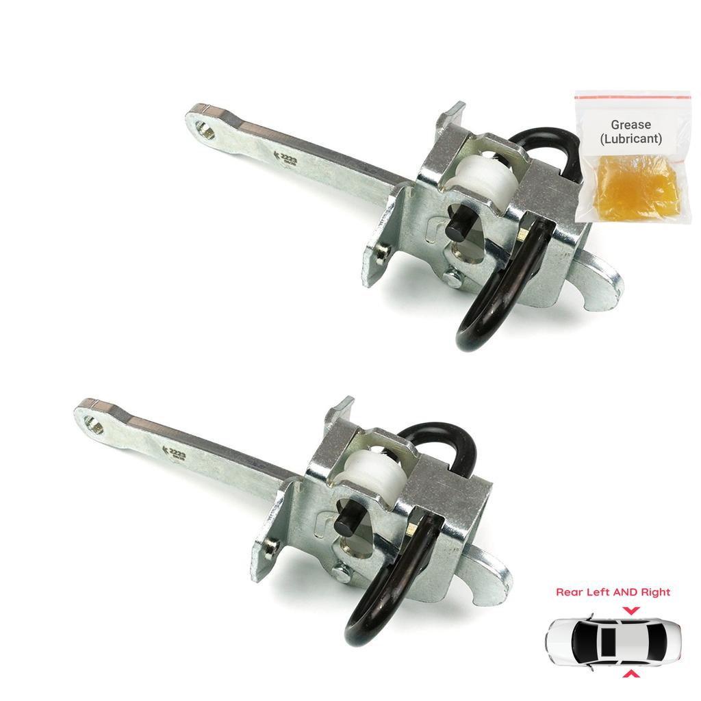 BDP1069-1 2 Pieces Rear Left AND Right Door Catch Hinge Brake Stop Check Strap Limiter for BMW 5 Series E39 1995-2004 4/5-Door 51218159256