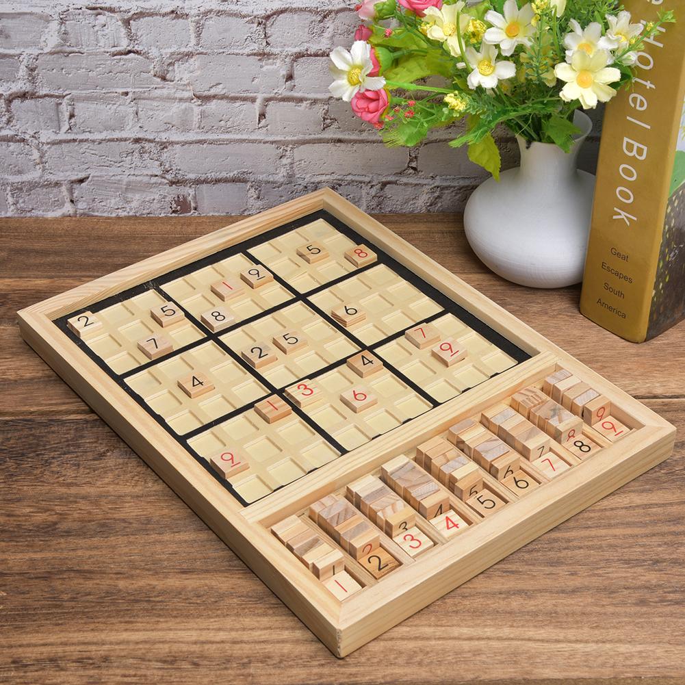 Children Wooden Number Puzzle Toy Board Game Kid Intelligence Logical Development Educational Toy