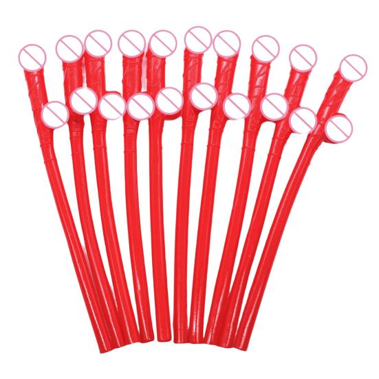 10Pcs Novelty Bachelorette Party Straws Disposable Excellent Wedding Hen Night Supplies Straw