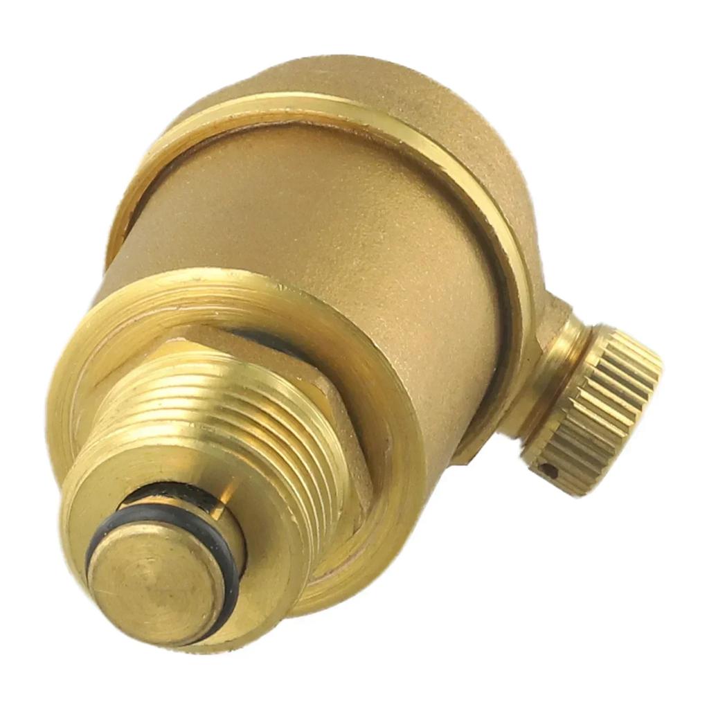 Brass Solar Water Heater Air Vent Valve, Automatic Pressure Release Hot & Cold Water Systems Low Pressure Vessels