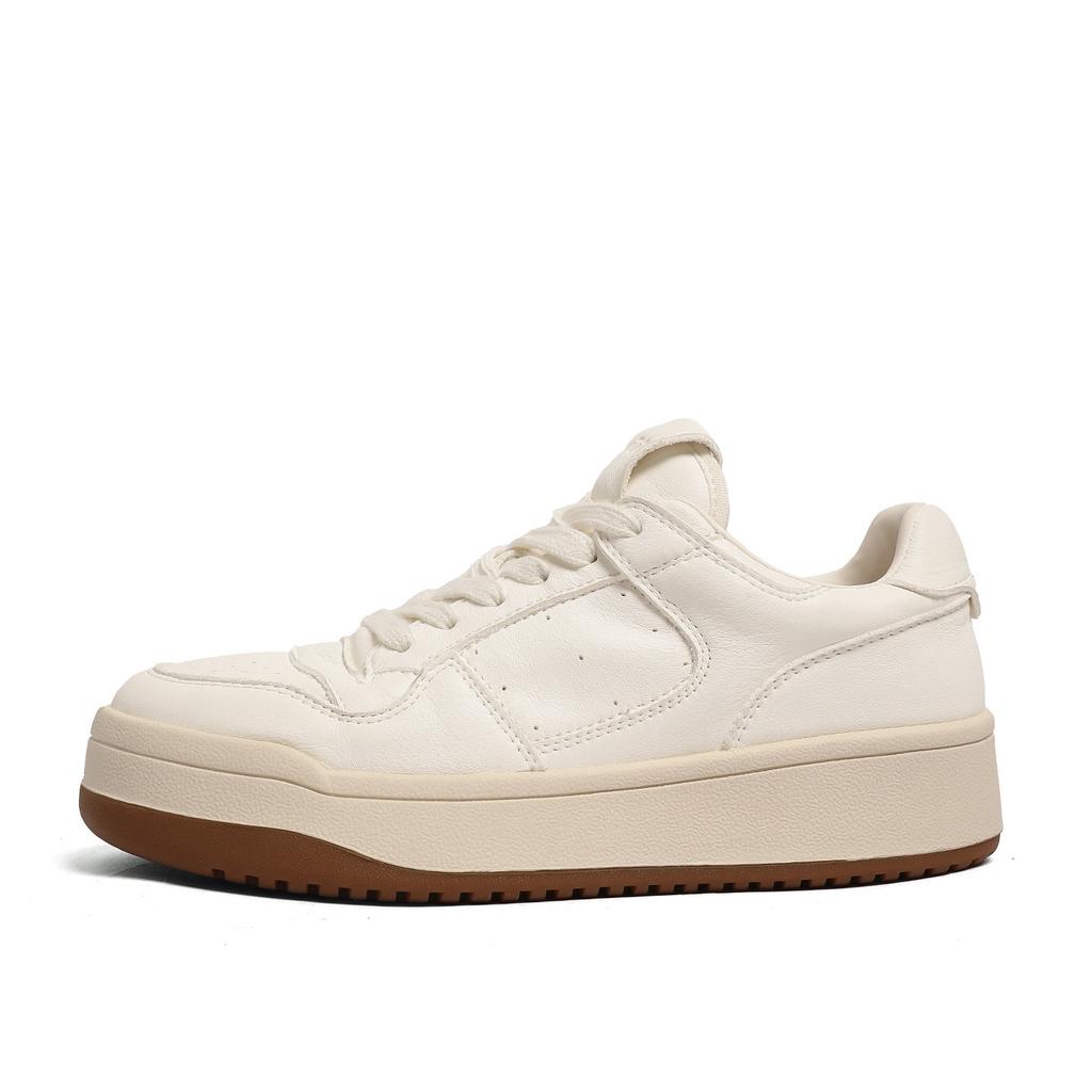 The First Layer Of Environmentally Friendly Cowhide-Casual Board Shoes Women'S Platform White Shoes Autumn Fashion Heightening Sports