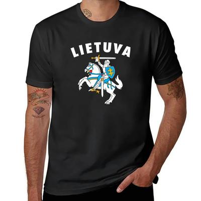 Litva Lithunia Znak T-Shirt chlapci zvířecí potisk přizpůsobené košile muži