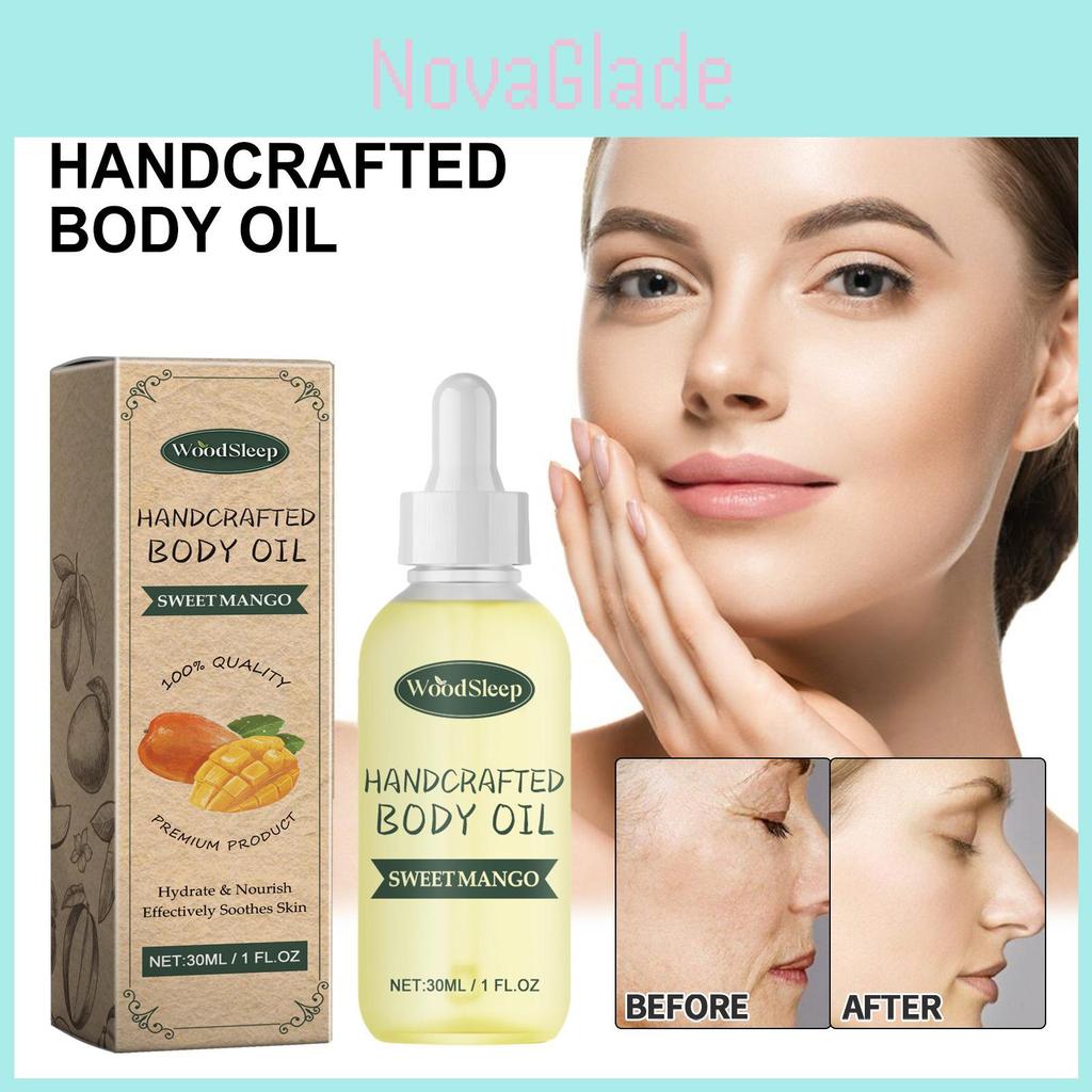 Woodsleep Mango Seed Care Oil Hydrating Nourishing Serum For Fine Lines And Wrinkles