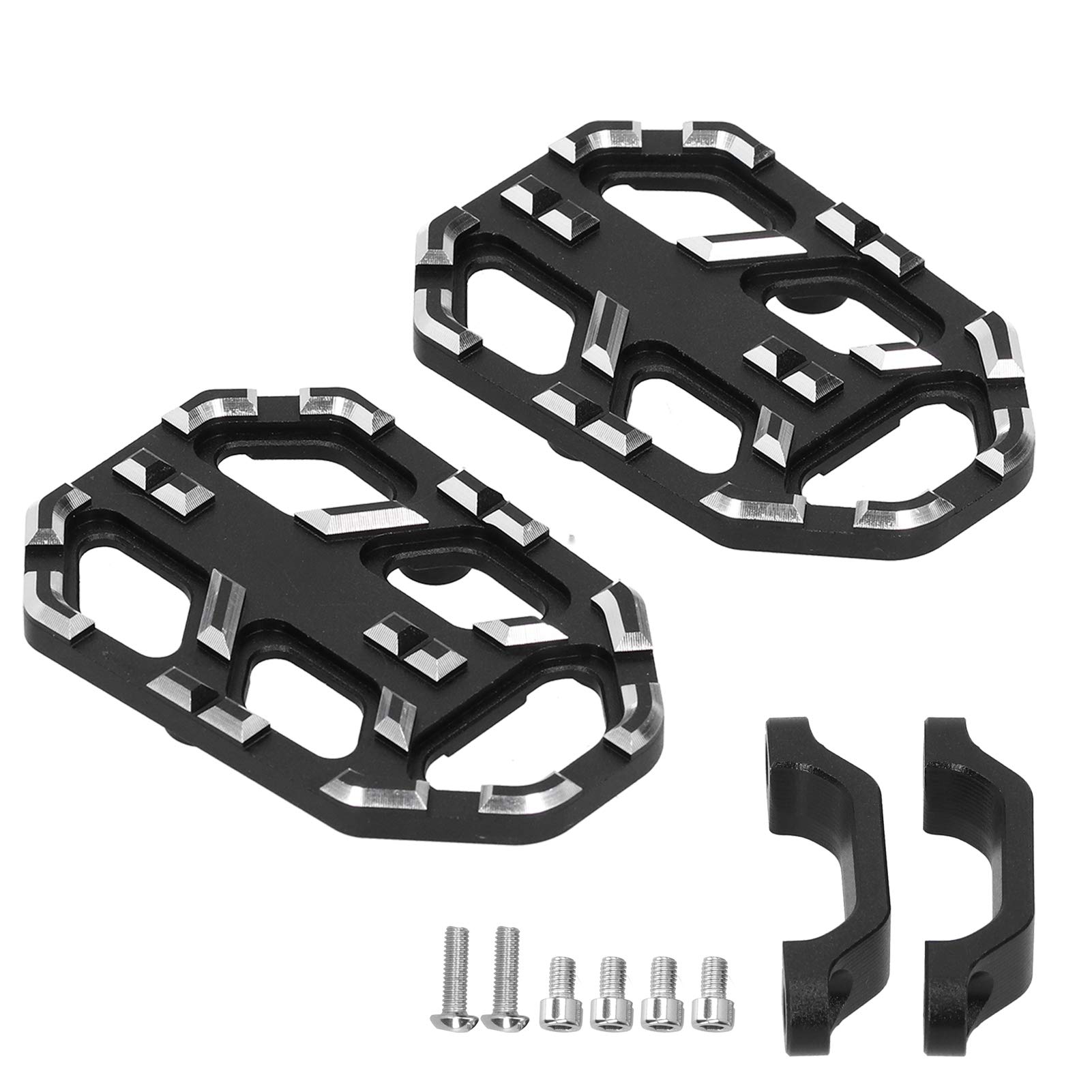 

Akozon Motorcycle Foot Pegs 1 Pair Motorcycle Front Footrest Foot Peg Pedal Spread for Honda NC750X NC750S CB500X normal чёрный