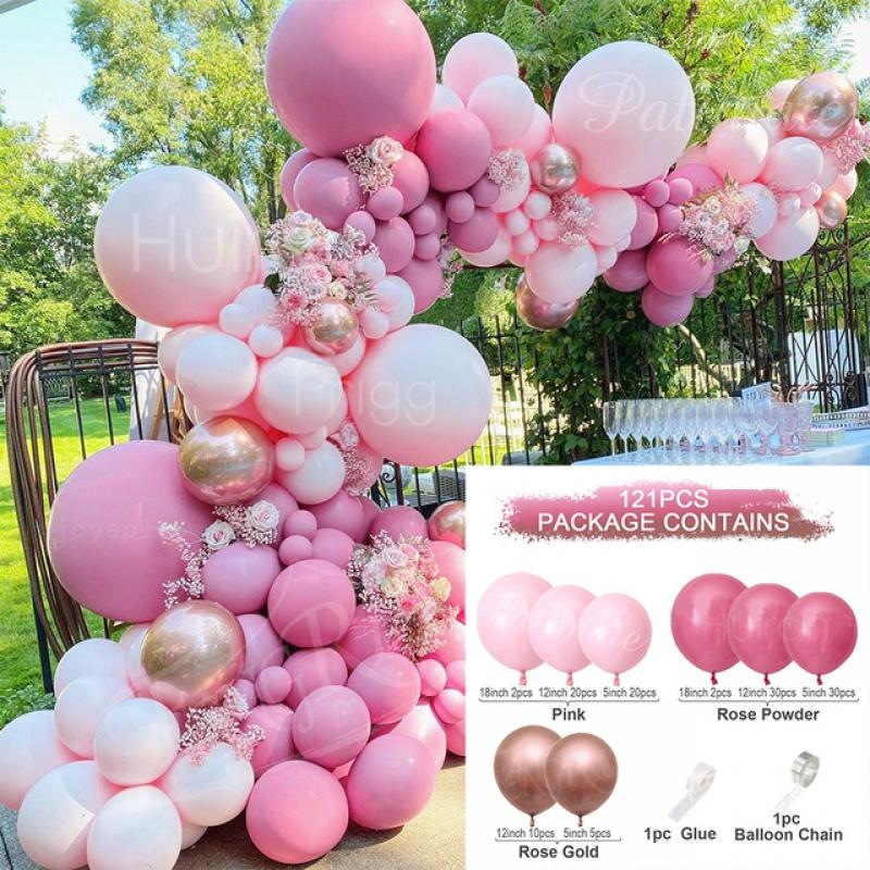 Purple Macron Balloon Garland Arch Kit Wedding Birthday Party Decoration Girl Confetti Latex Balloons Birthday Baby Shower