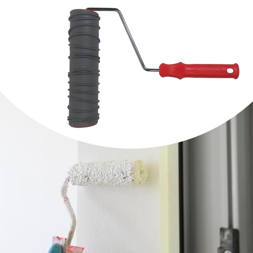 Rolă de vopsea de 10 inch, decorare pentru vopsire, gofrare, textură din cauciuc, multifuncțională