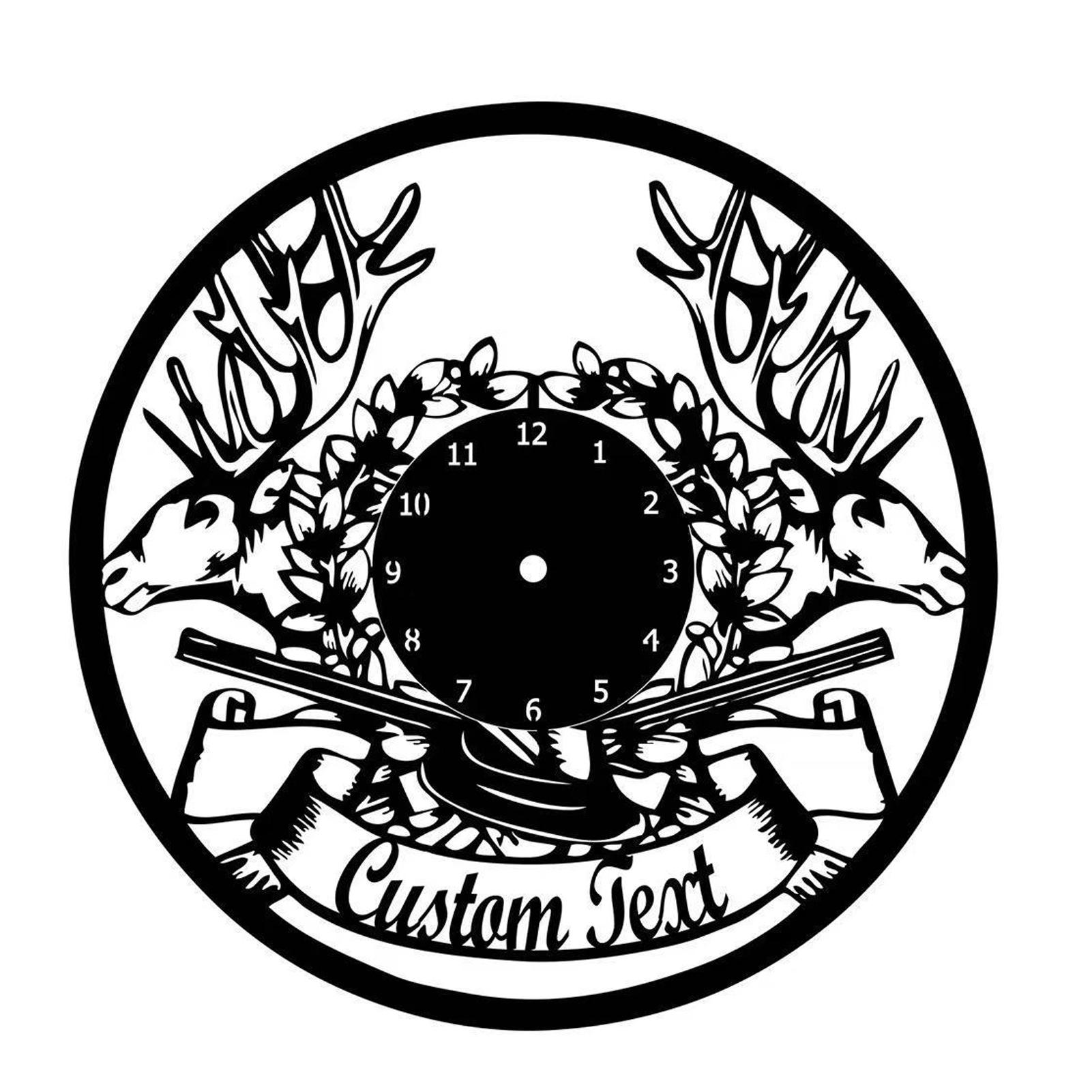 

2025 Черные винтажные виниловые настенные часы Ретро шарм встречает современную функциональность Черные виниловые полые настенные часы