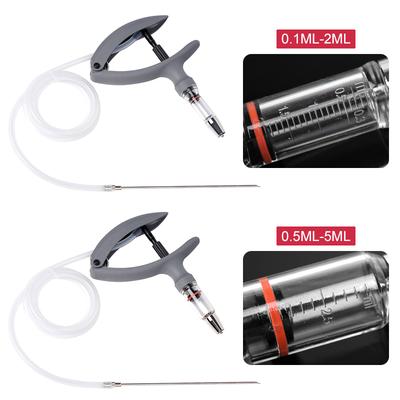 2ml/5ml Ζωοτροφικό Συνεχές Ενέσιμο Ζώων Ρυθμιζόμερη Σύριγγα Εμβολίων για Χοίρους Βοοειδή Πρόβατα Κοτόπουλα Πτηνοτροφικές Εργαλειοθήκες