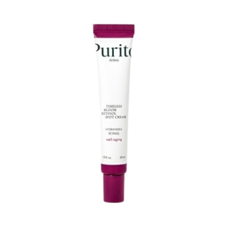 PURITO SEOUL Timeless Bloom Retinol Spot Cream 30ml – Retinol Care Cream with Bakuchiol & Hydrangea Extract for Night Skincare Routine 30mL