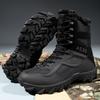Large Size With Fleece Warm Snow Boots High Top Hiking Shoes Thick Soled Sports Martin Men