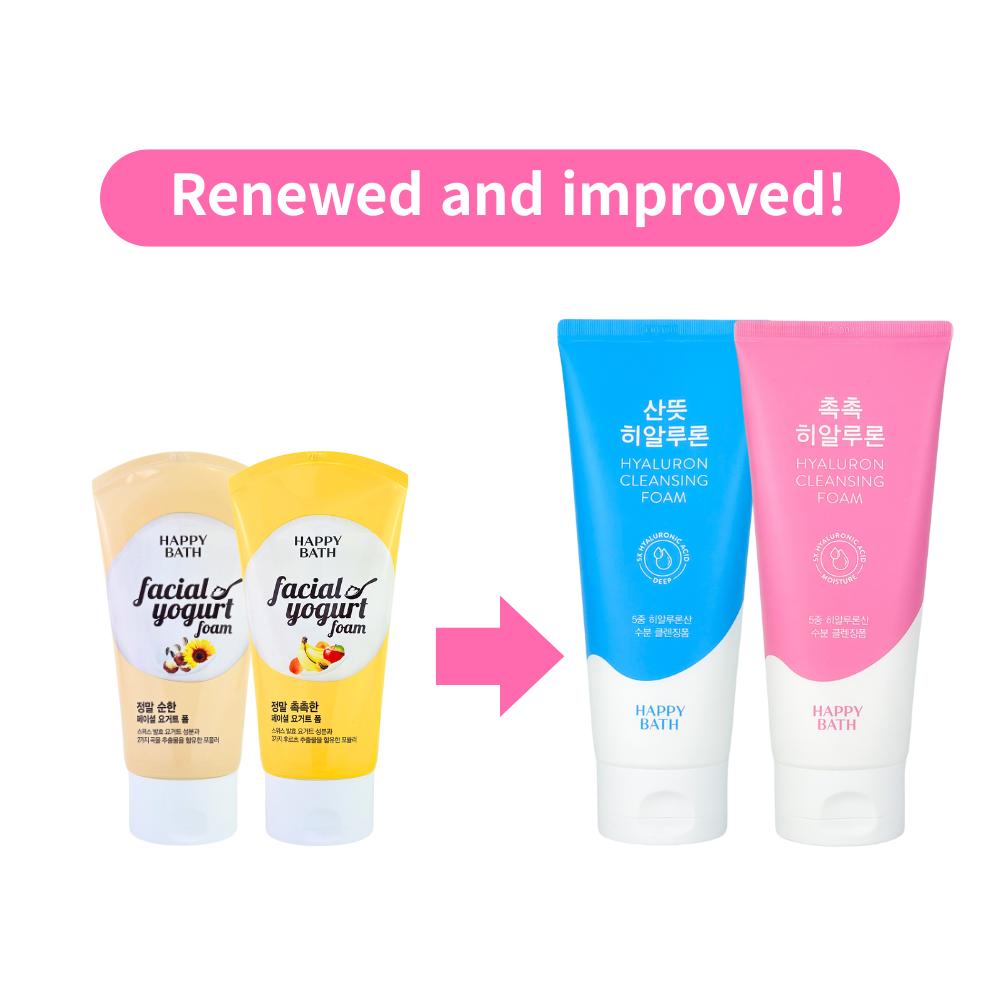 [Happy Bath] Hyaluron Cleansing Foam 200g (2 type)