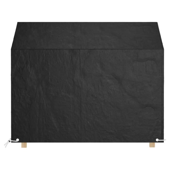 VidaXL Housse de banc de jardin 8 œillets 160x70x70-88 cm polyéthylène 319339