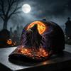 New Halloween themed baseball cap D digital printing ghost skull men's sunscreen hat