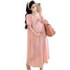2026 Summer French V-Neck Tie-Dye Casual Loose Dress