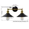European Retro Decorative Wall Lamp for Hallways and Corridors - Iron Art Industrial Style Mirror Front Cafe Lighting