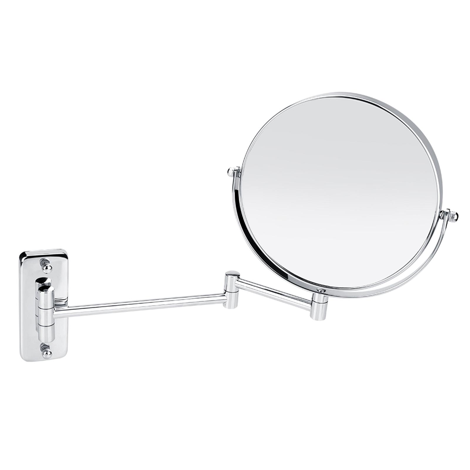 

8 Wall Mount Makeup Mirror Double Sided Swivel Mirror 3X Magnifying