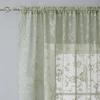 1 Panel Vintage Lace Curtains Rod Pocket Sheer Curtain Long-Romantic Flowers Branch Window Curtain for Living Room French Decor