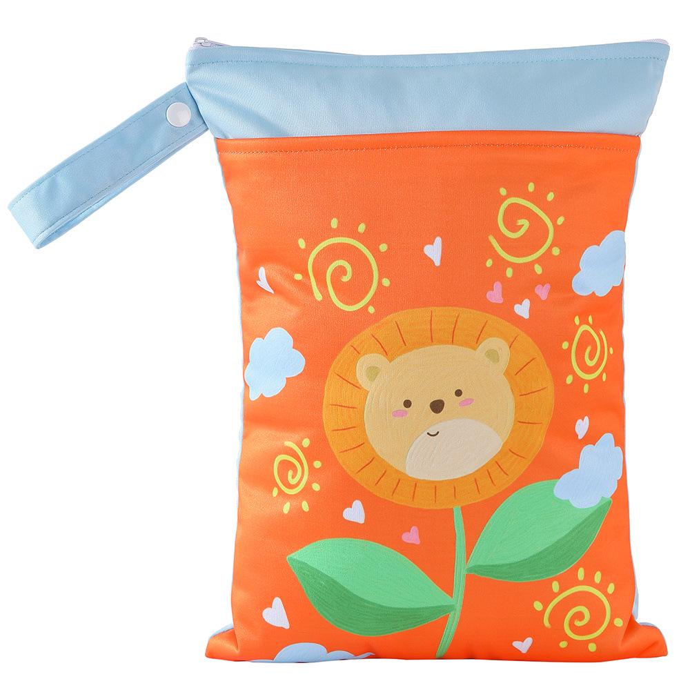 New 25x35 Dual-Use Waterproof Diaper Bag with Double Zipper