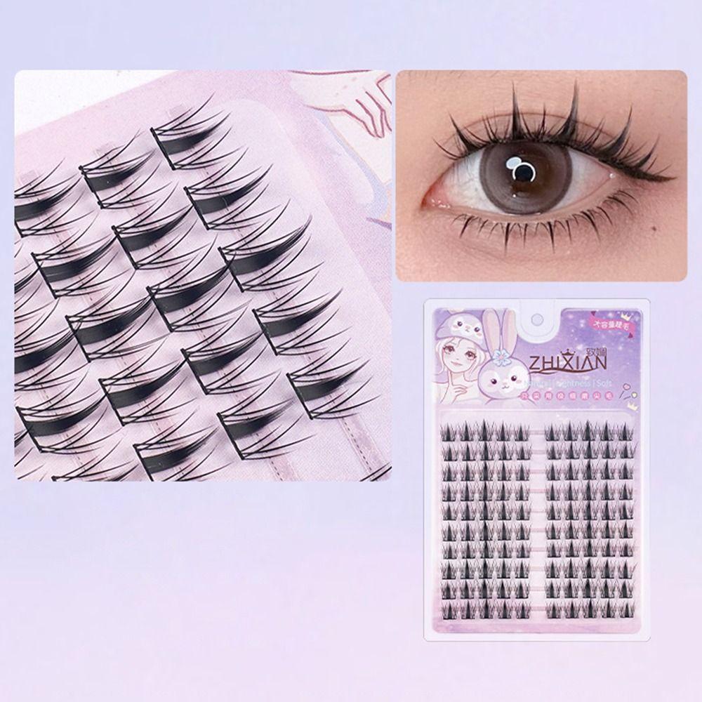 Eyelashes Extension Manga Lashes Glue Free 3D False Eyelashes Fashion Cat Elf Eyelashes  Men