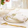 6Pcs/lot Gold Leaves Napkin Ring for Wedding Event Birthday Party Dinner Table Decoration Rhinestone Metal Napkin Buckles Holder
