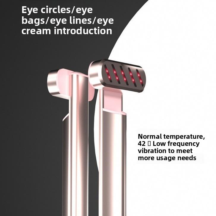 Electric Fairy Stick Introducer, Red Light Lifting and Firming Massager, Vibration Beauty Instrument, Heating Beauty Neck