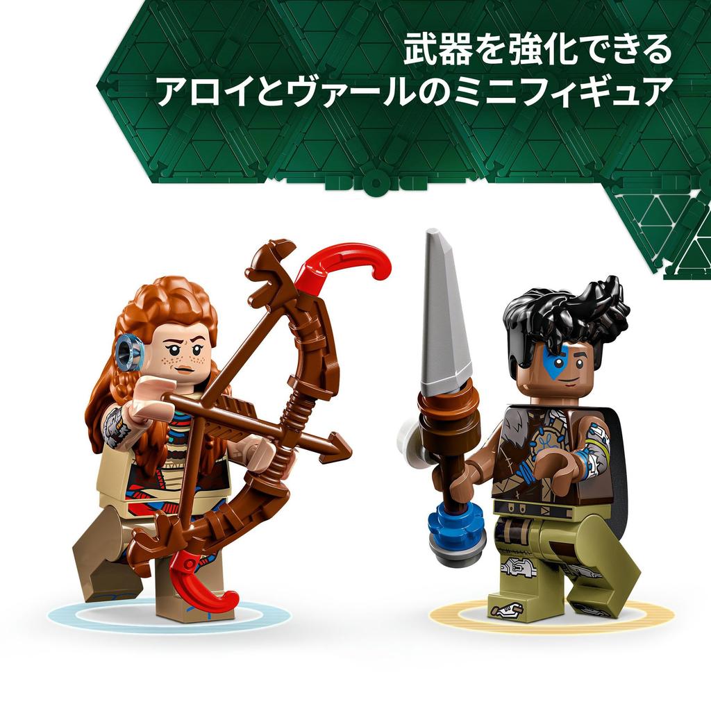 LEGO Horizon Aloy & Var vs. Shellwalker & Sawtooth Toy - Birthday Present - Building Blocks - Boys, Girls, Children (Ages 9, 10, 11) - Game - 77037