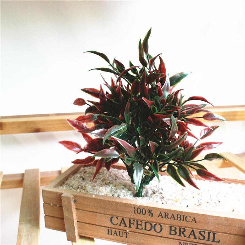 1Pc Artificial Simulation Green Plant Plastic Fake DIY Garden Landscape Home Decoration Accessories